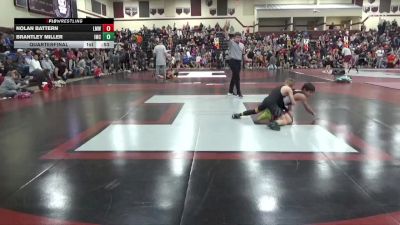 J-11 lbs Quarterfinal - Brantley Miller, Indee Mat Club vs Nolan Battern, LMWC
