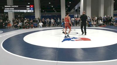 48 kg Cons. Rd Of 32 - Manuel Cacoilo, Daniel Cormier Wrestling Club vs Jaden Uhde, Rampage Wrestling