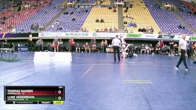 174 lbs Round 2 (8 Team) - Thomas Hansen, Dubuque WC vs Luke Henderson, Colorado State