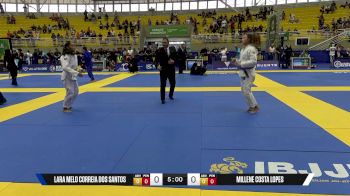 Millene Costa Lopes vs Lara Melo Correia Dos Santos 2025 Brasileiro Jiu-Jitsu IBJJF