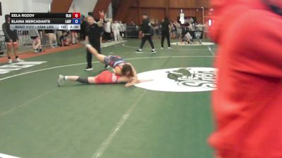 128A lbs Final - Sela Rozov, Blair Academy vs Elaina Mercadante, Lady Alpha Dawgz Wc
