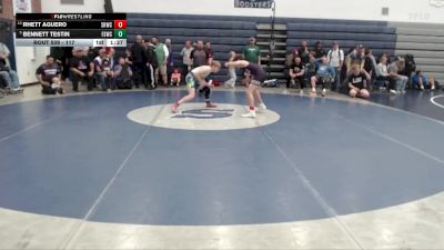 117 lbs Quarterfinal - Bennett Testin, Fighting Squirrels Wrestling Club vs Rhett Aguero, Snake River Wrestling Club