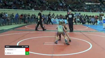 60 lbs 3rd Place - Cash Howard, Coweta Tiger Wrestling vs Knox Kline, HBT Grapplers