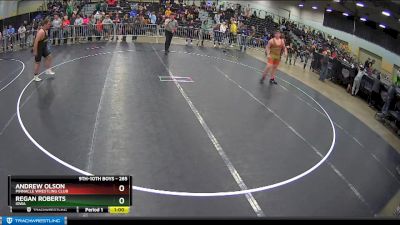 285 lbs 3rd Place Match - Andrew Olson, Pinnacle Wrestling Club vs Regan Roberts, Iowa