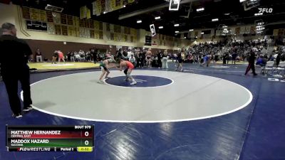 106 lbs Cons. Round 5 - Matthew Hernandez, Central East vs Maddox Hazard, Sultana