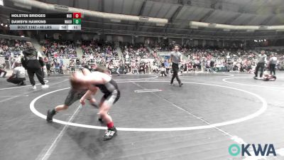 46 lbs Round Of 16 - Holsten Bridges, Norman Grappling Club vs Dawsyn Hawkins, Wagoner Takedown Club