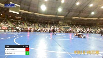 73 lbs Round Of 64 - Cael Marcotte, Socal Grappling Club vs Lane LeColst, The Best Wrestler