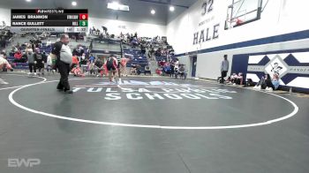 165 lbs Quarterfinal - James Brannon, Bookert T Washington vs Rance Gullett, Hilldale