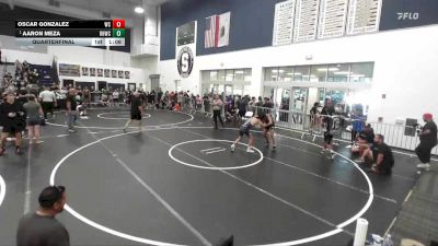 138 lbs Quarterfinal - Aaron Meza, Rough House Wrestling Club vs Oscar Gonzalez, West Covina