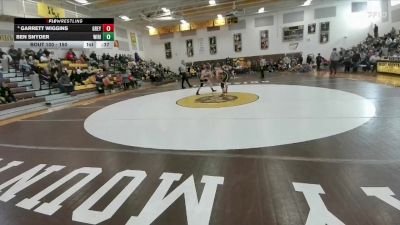 150 lbs Cons. Semi - Garrett Wiggins, Greybull/Riverside vs Ben Snyder, Wind River