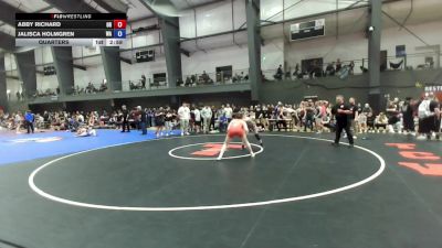 Junior Girls FS - 130 lbs Cons. Round 3 - Abby Richard, OR vs Jalisca Holmgren, WA