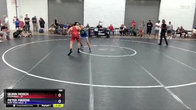 165 lbs Placement Matches (8 Team) - Quinn Mosch, California vs Peter Mikedis, New York Gold