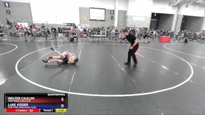 74 lbs Quarterfinal - Walter Caulum, SHED Wrestling Club vs Luke Kidder, Hartford Wrestling Club