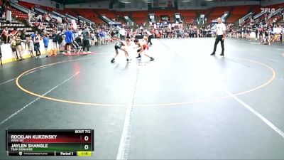 85 lbs Quarterfinal - Jaylen Shangle, Team Donahoe vs Rocklan Kurzinsky, Wave WC