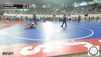 101 lbs Consi Of 8 #2 - Lexi Ledford, Chandler Takedown Club vs Priscilla Mansell, Mannford Pirate Youth Wrestling