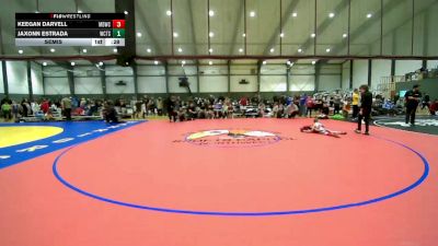 U8 FK - 56 lbs Semis - Keegan Darvell, Mat Demon Wrestling Club vs Jaxonn Estrada, Wrestling Club Tacoma Slam