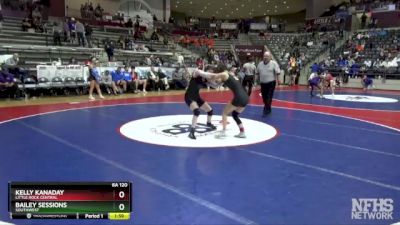 6A 120 lbs Cons. Semi - Bailey Sessions, Southwest vs Kelly Kanaday, Little Rock Central