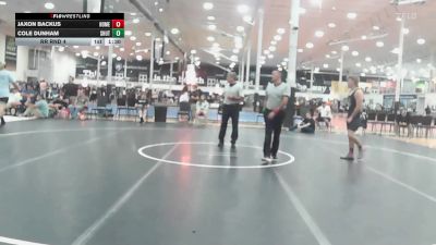 174 lbs Rr Rnd 4 - Jaxon Backus, Homegrown White - HSC vs Cole Dunham, Team Shutt Garnett Trained - HSC