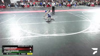 73 lbs Cons. Round 3 - Walker Borkovec, X-factor Elite vs Landen Durham, Slinger Red Rhinos WC