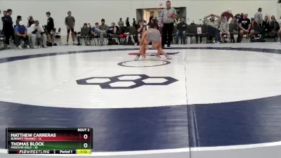 112 lbs Round 1 (6 Team) - Thomas Block, Missouri Gold vs Matthew Carreras, Burnett Trained