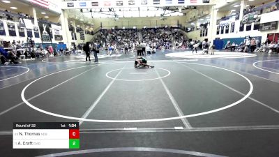 152 lbs Round Of 32 - Nathan Thomas, Notre Dame Green Pond vs Austin Craft, Camden Catholic