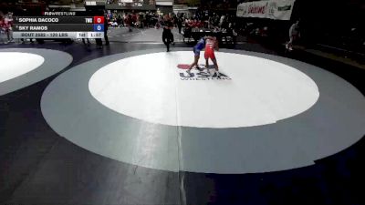 105 lbs Semis - Sophia Dacoco, Tracy Wrestling Club vs Sky Ramos