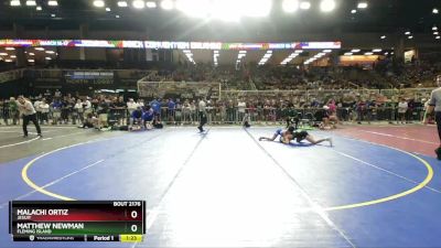 2A 113 lbs Quarterfinal - Matthew Newman, Fleming Island vs Malachi Ortiz, Jesuit