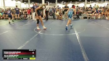 115 lbs Round 2 (6 Team) - Elle Kisselbach, Mat Warriors Red vs Evan Kaliakoudas, Xtreme Team White