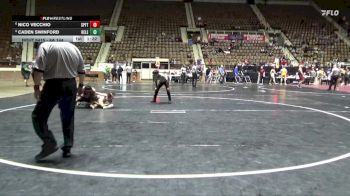 6A 144 lbs 5th Place Match - Nico Vecchio, Spanish Fort vs Caden Swinford, Helena