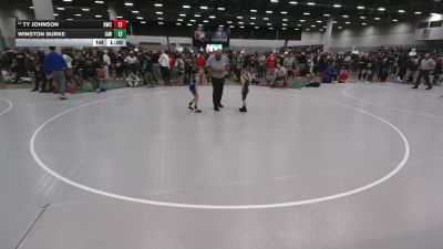 49 lbs Cons. Sub-rd Of 16 - Winston Burke, Immortal Athletics WC vs Ty Johnson, Rochelle Wrestling Club
