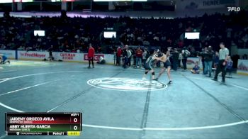 Girls 105 lbs Cons. Round 1 - Abby Huerta Garcia, Meridian (Girls) vs Jaideny Orozco Avila, Hermiston (Girls)