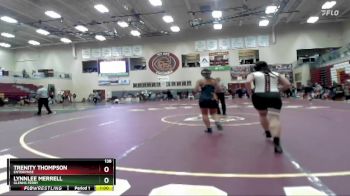 138 lbs Cons. Round 2 - Lynnlee Merrell, Glenns Ferry vs Trenity Thompson, Enterprise