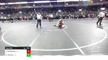 128 lbs Semifinal - Jaxon Muffoletto, Comeaux vs David Ritchey, Keystone Wrestling Club