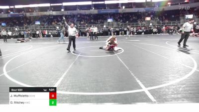 128 lbs Semifinal - Jaxon Muffoletto, Comeaux vs David Ritchey, Keystone Wrestling Club