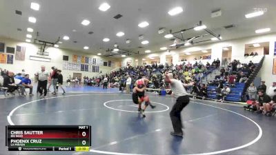 106 lbs 5th Place Match - Phoenix Cruz, La Mirada vs Chris Sautter, Big Bear