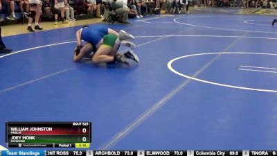 120 lbs Cons. Round 2 - Joey Monk, SYCAMORE vs William Johnston, FINDLAY