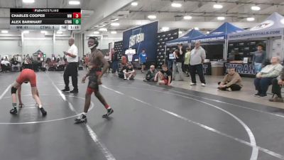106 lbs Round 3 (10 Team) - Charles Cooper, Maryland Mallets vs Alex Barnhart, CTWHALE Green