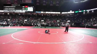 45 lbs Quarterfinal - Jude DeWeerd, WSW1 vs Carter Mobley, BMDA