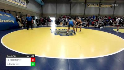 223 lbs Round Of 16 - Cole Robertson, San Clemente vs Nate Richter, Green Valley (NV)