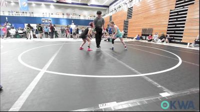 91-98 lbs Rr Rnd 2 - Savana Hopkins, Hennessey Takedown Club vs Maleea LaFever, Newcastle Youth Wrestling