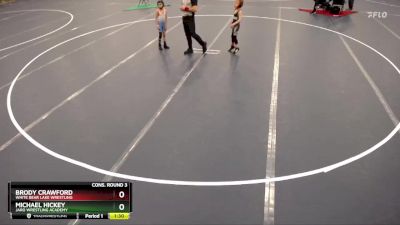 Cons. Round 3 - Michael Hickey, JARO Wrestling Academy vs Brody Crawford, White Bear Lake Wrestling