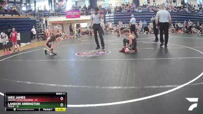 80 lbs Round 1 (6 Team) - Wes James, Violent Little Machines vs Landon Arrington, Troup