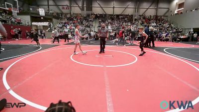 84 lbs Quarterfinal - Xylin Pennington, Henryetta Knights Wrestling Club vs Kace Moore, Collinsville Cardinal Youth Wrestling