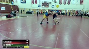 285 lbs Semifinal - Isaiah Vance, Pitt-Johnstown vs Gavin Bage, Frostburg State