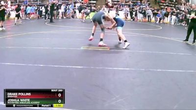 125 lbs Cons. Round 1 - Drake Pollins, Brighton vs Joshua White, Roundtree Wrestling Academy