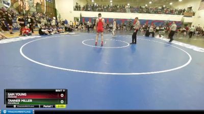 138 lbs Champ. Round 1 - Tanner Miller, Pocatello vs Sam Young, Moscow