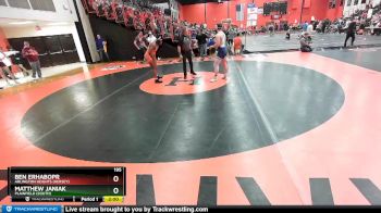 195 lbs Champ. Round 2 - Matthew Janiak, Plainfield (SOUTH) vs Ben Erhabopr, Arlington Heights (HERSEY)