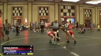 84 lbs Round 4 (10 Team) - Natalie Andrade, MGW- Blue Raz vs Stella Kramer, MGW- Mango Bango