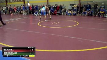 215 lbs Cons. Round 1 - Ed Perry, Marmion Academy vs Geno Calgaro, Canon-McMillan