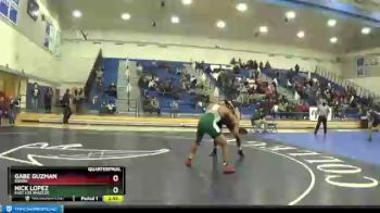 174 lbs Quarterfinal - Gabe Guzman, Sierra vs Nick Lopez, East Los Angeles